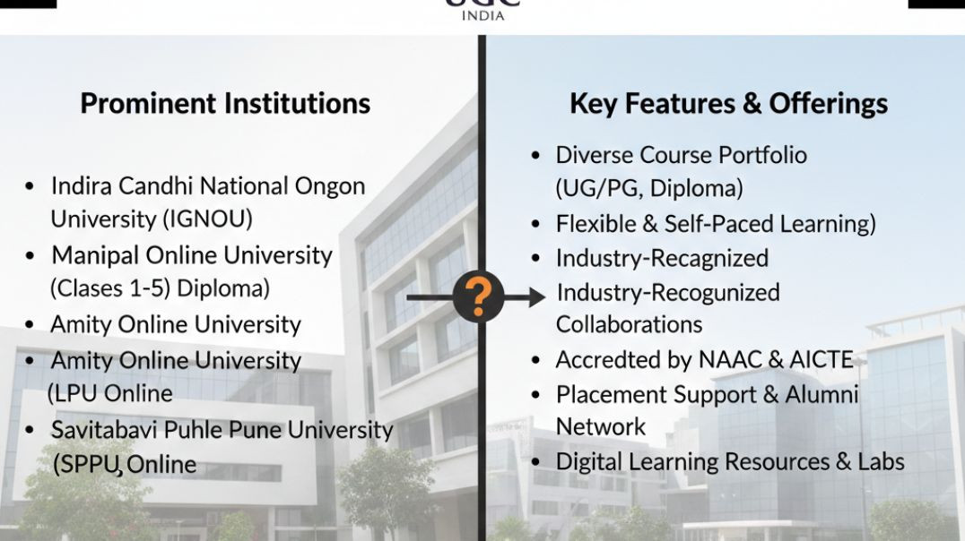 UGC Approved Online Universities List 2026.